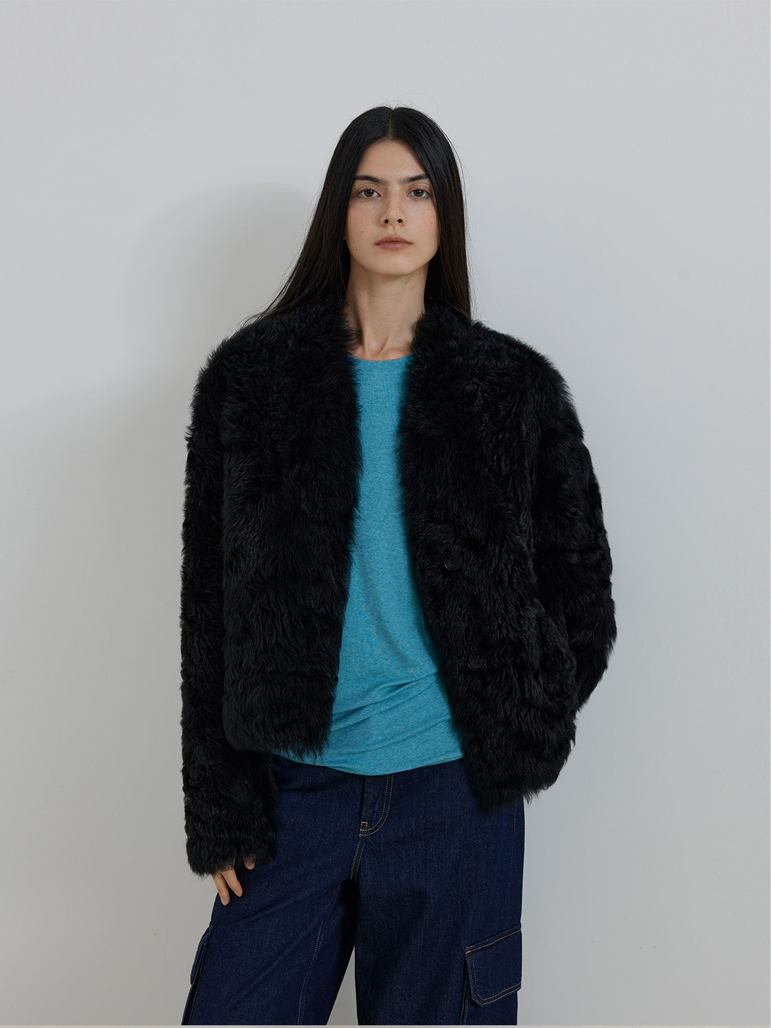 Beethoven's Night Reversible Tuscan Sheepskin Coat