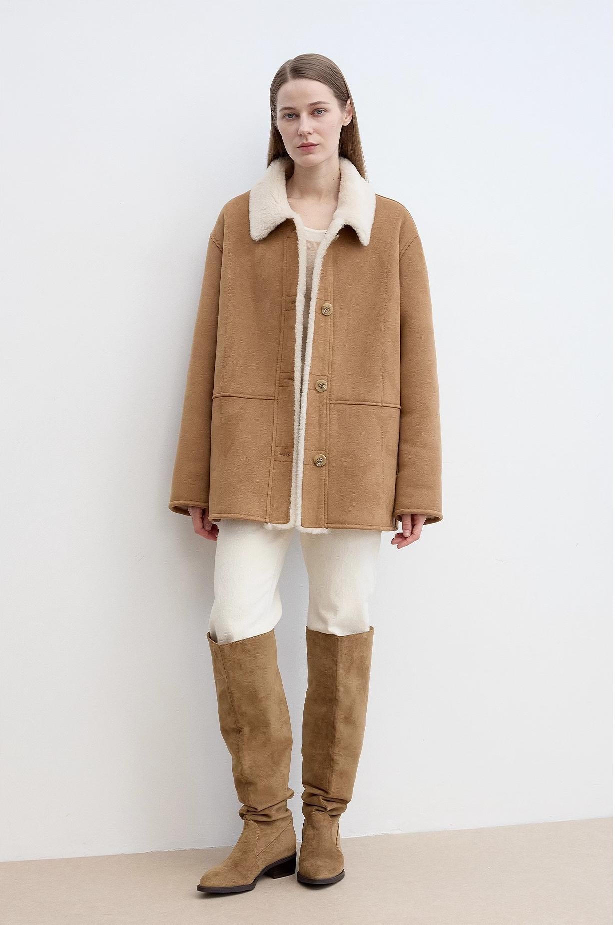 “Vintage Manor” Shearling Jacket