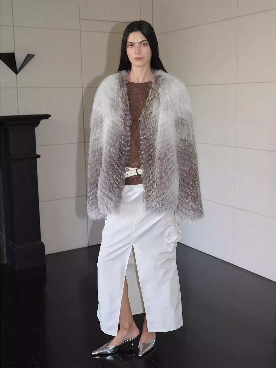 Yukino Dream Colorful Fox Fur Coat