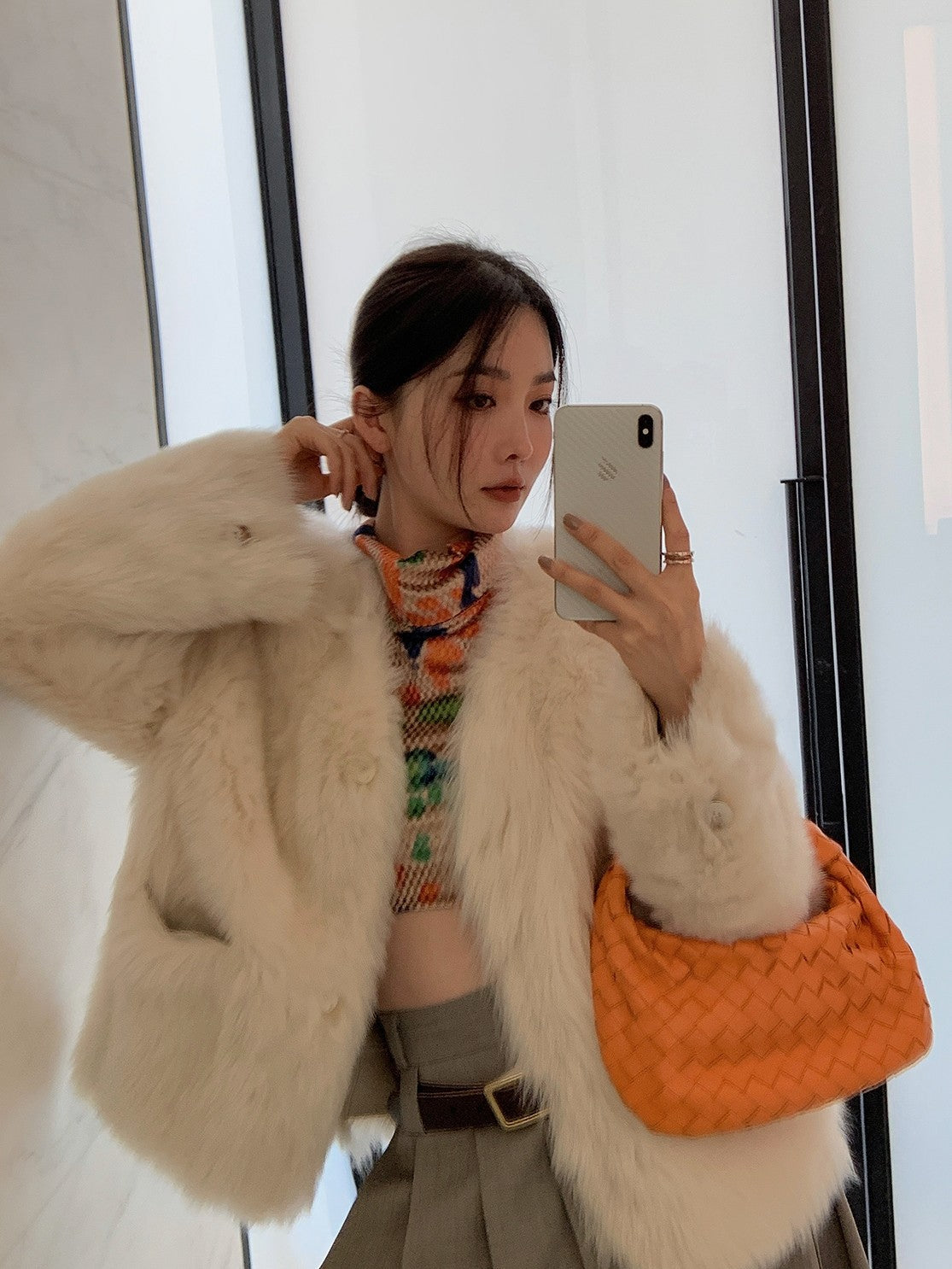 Babylon Phantom Nights Tuscan Sheepskin Pink Coat