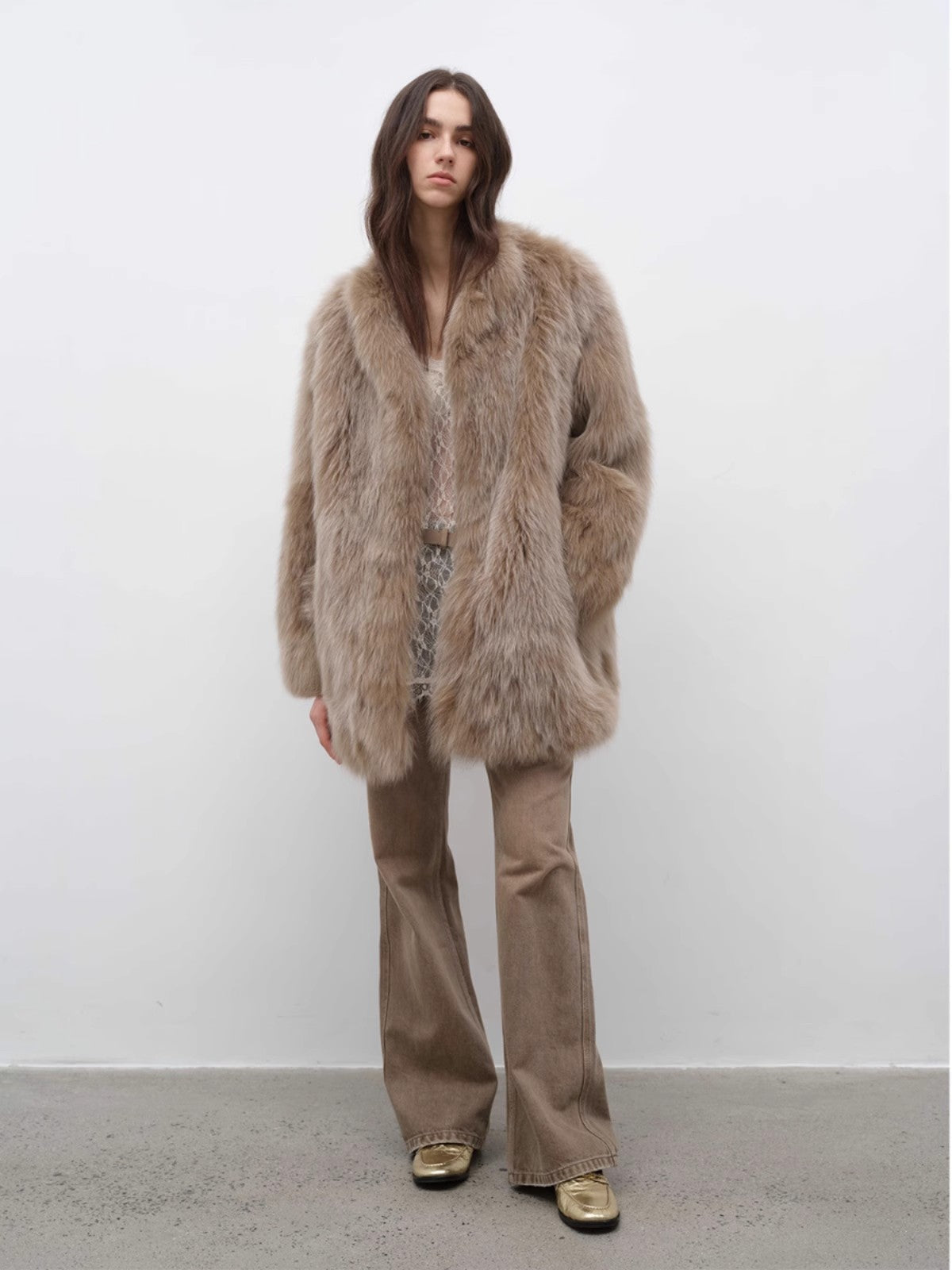 Light Years Away Crown Grade Fox Fur Jacket