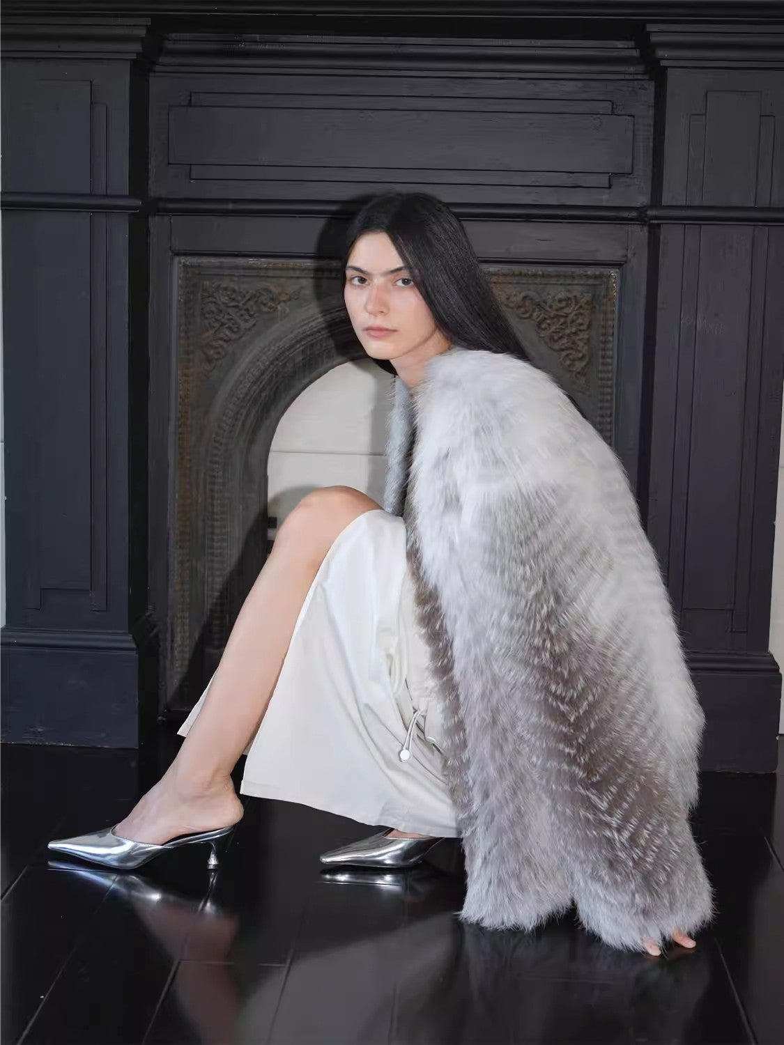 Yukino Dream Colorful Fox Fur Coat