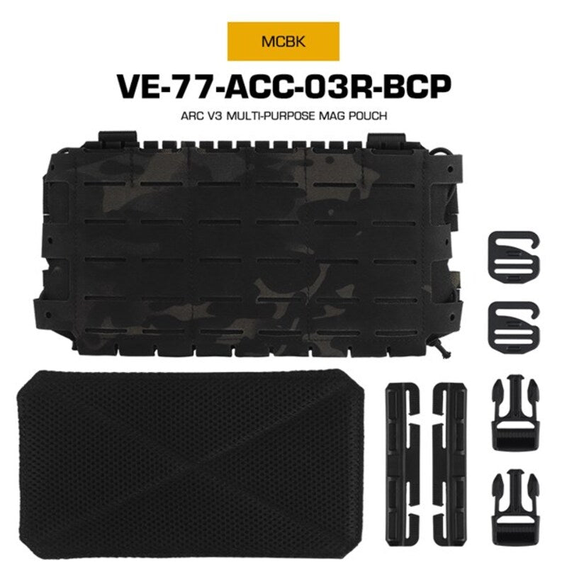Tactical ARC V3 Molle Mag Pouch for M4/AR15, laser-cut, for hunting & airsoft.