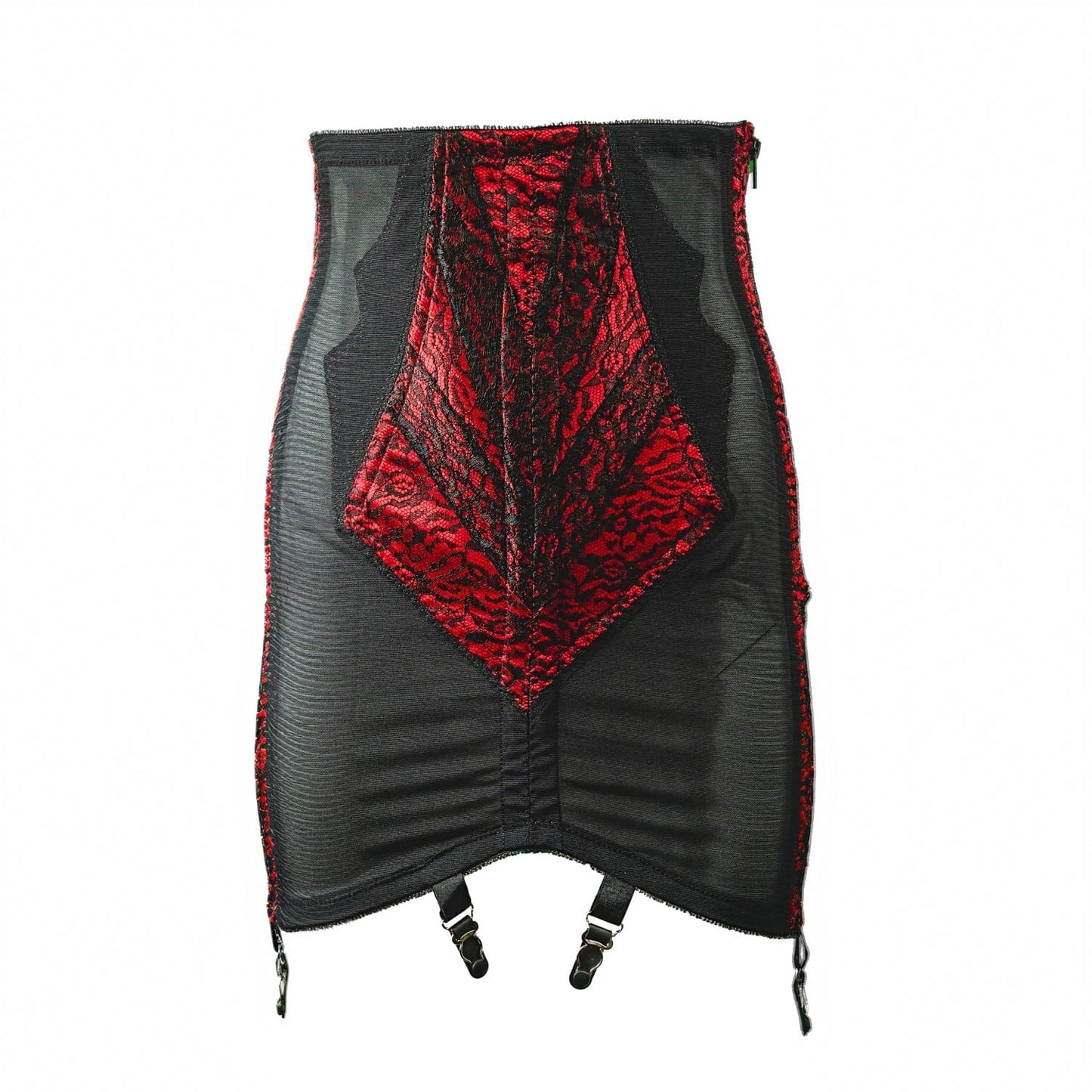 Style 1294 | High Waist Open Bottom Girdle | Extra Firm Shaping | Side Zipper + Hook Closure