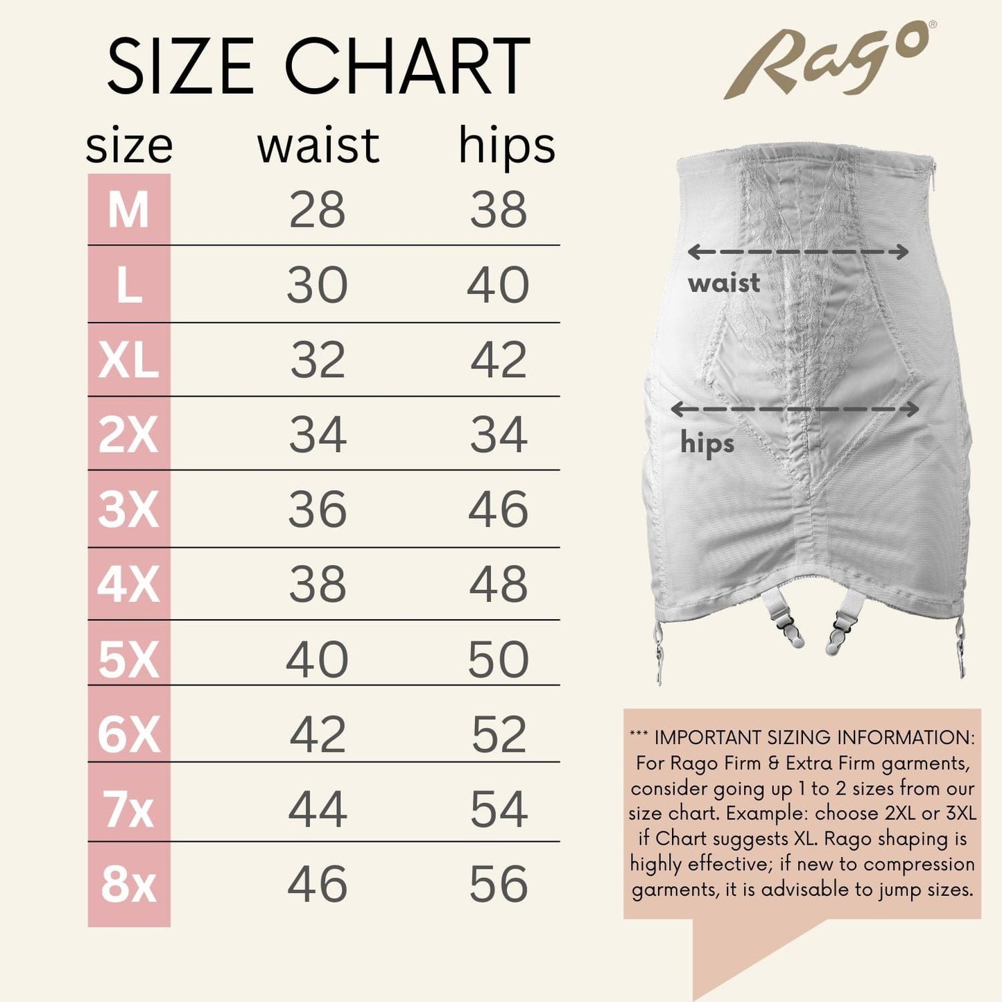 Style 1294 | High Waist Open Bottom Girdle | Extra Firm Shaping | Side Zipper + Hook Closure