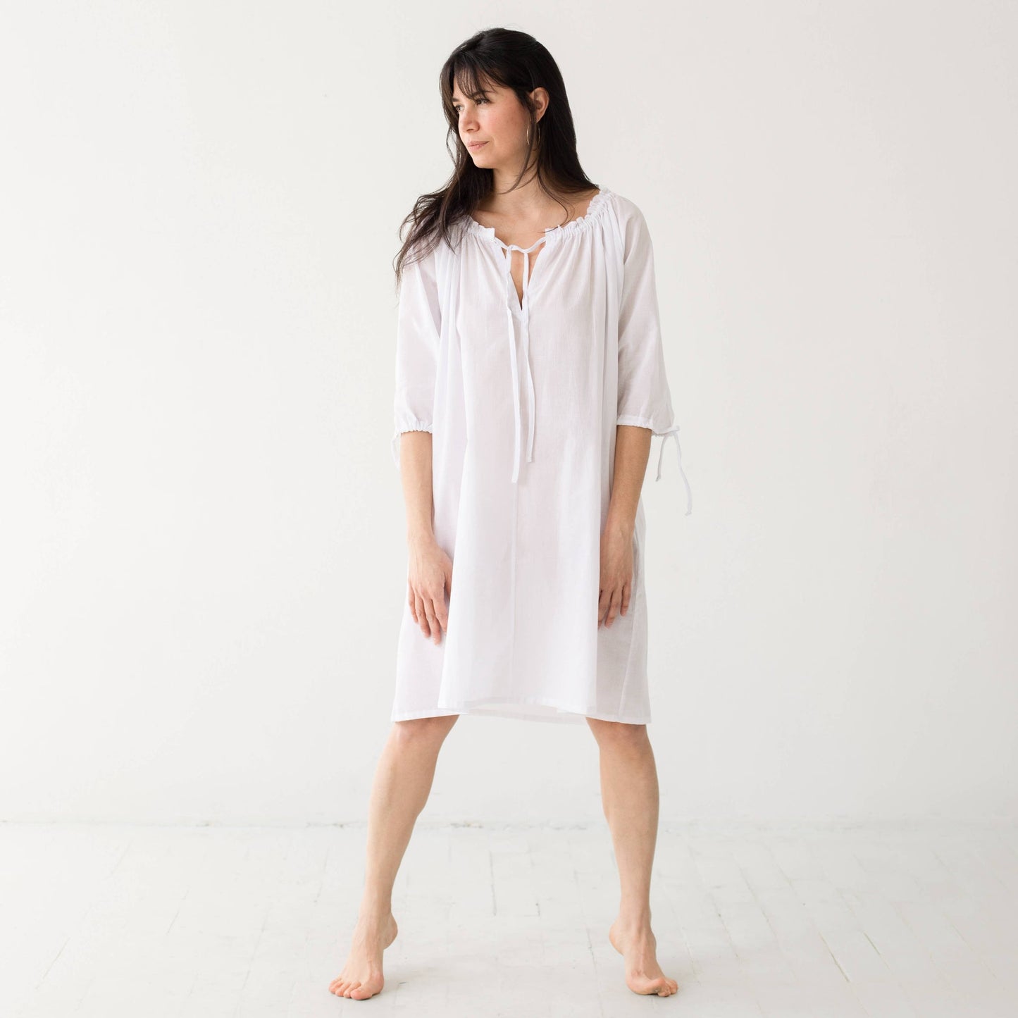 Antoinette Off-Shoulder Cotton Tunic