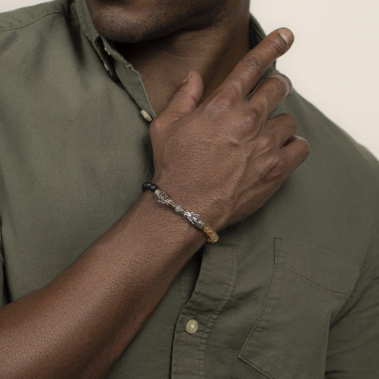 Supreme Being - Multi Stone Dragon Bracelet
