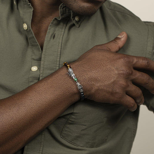 Fulfillment of Potential - Multi Stone Dragon Bracelet