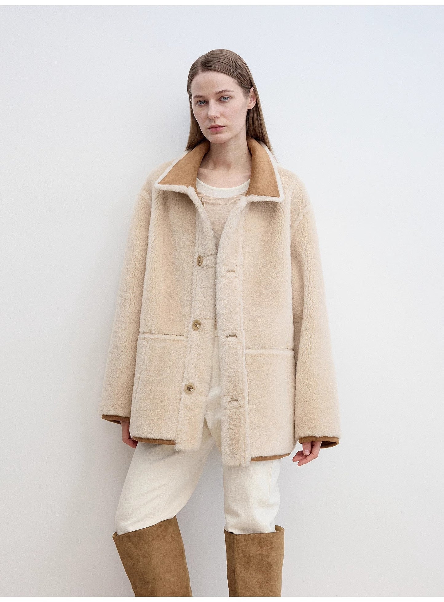 “Vintage Manor” Shearling Jacket