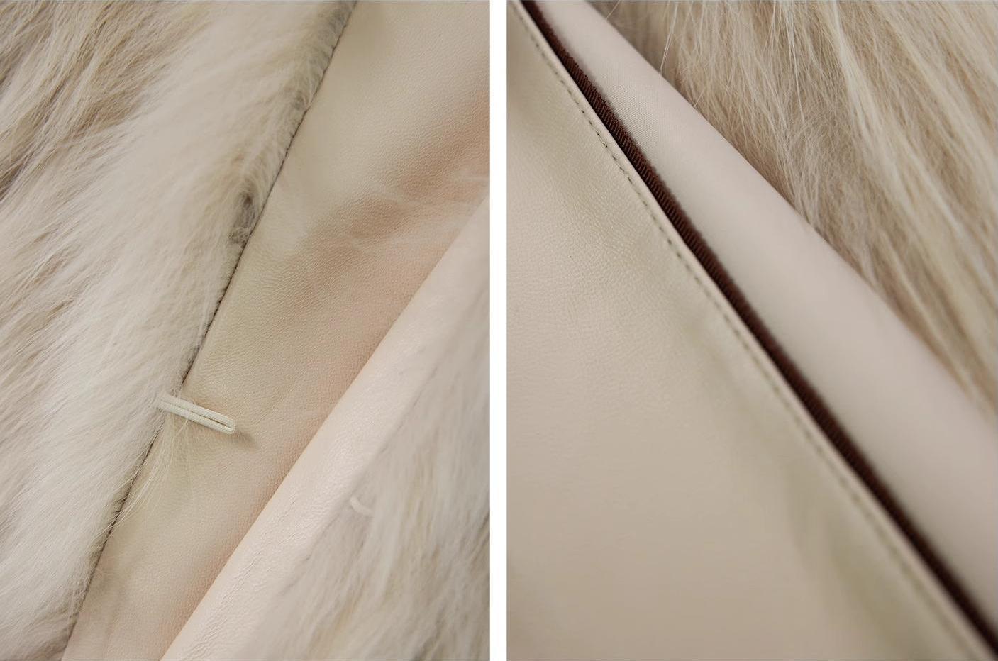 Reed Flower Fox Fur Coat