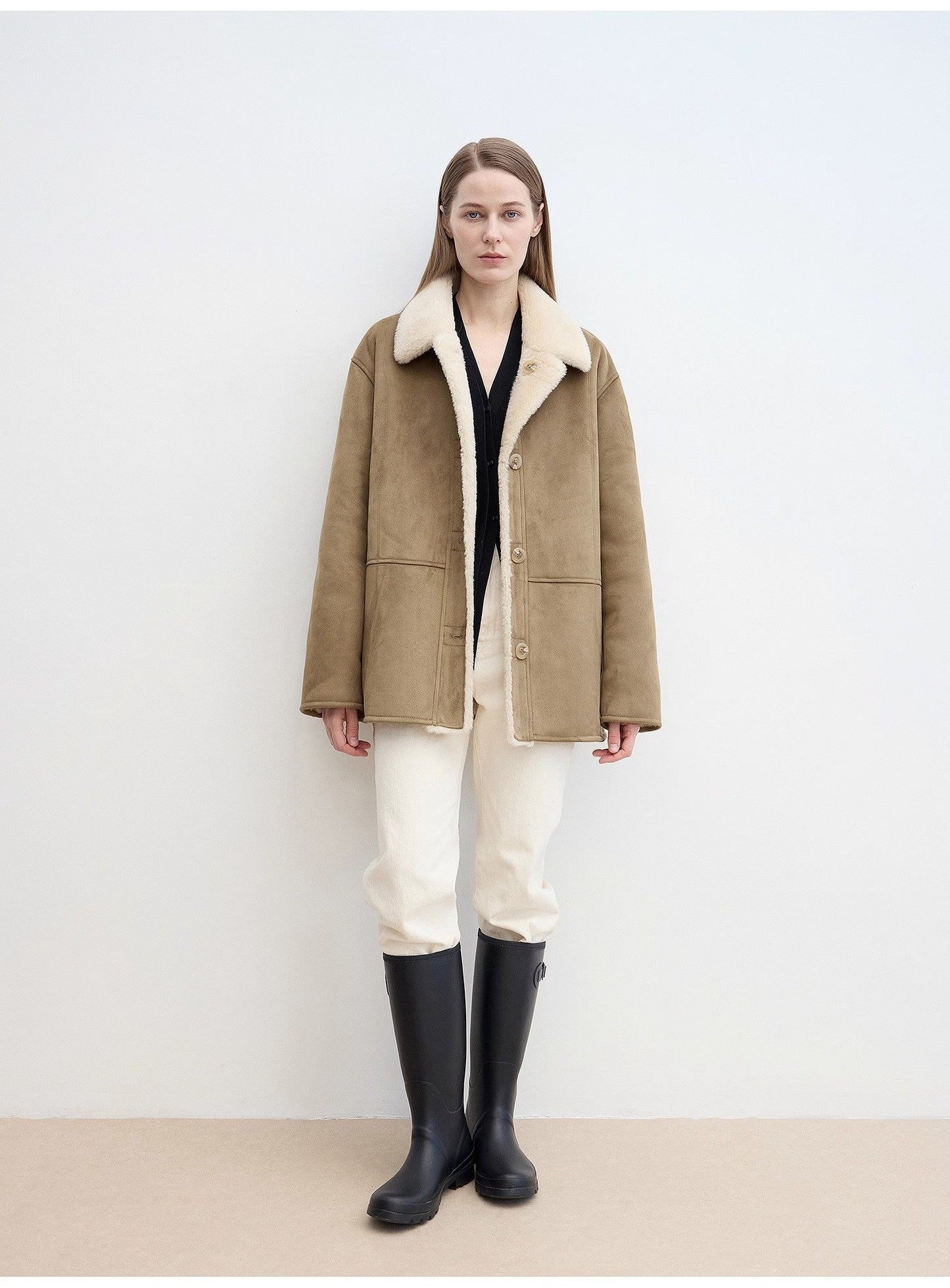 “Vintage Manor” Shearling Jacket