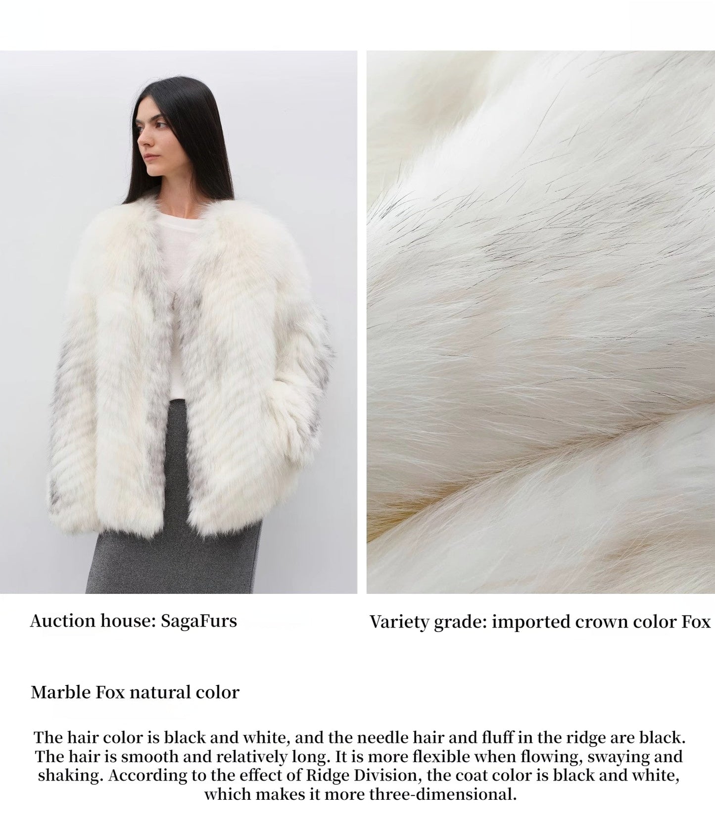 Yukino Dream Colorful Fox Fur Coat