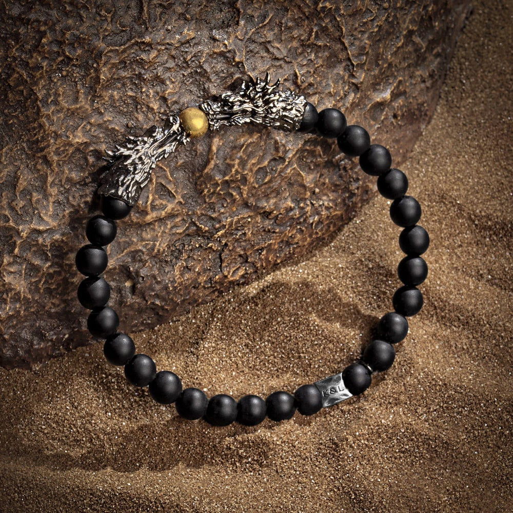 Fearless Protection - Onyx Dragon Bracelet