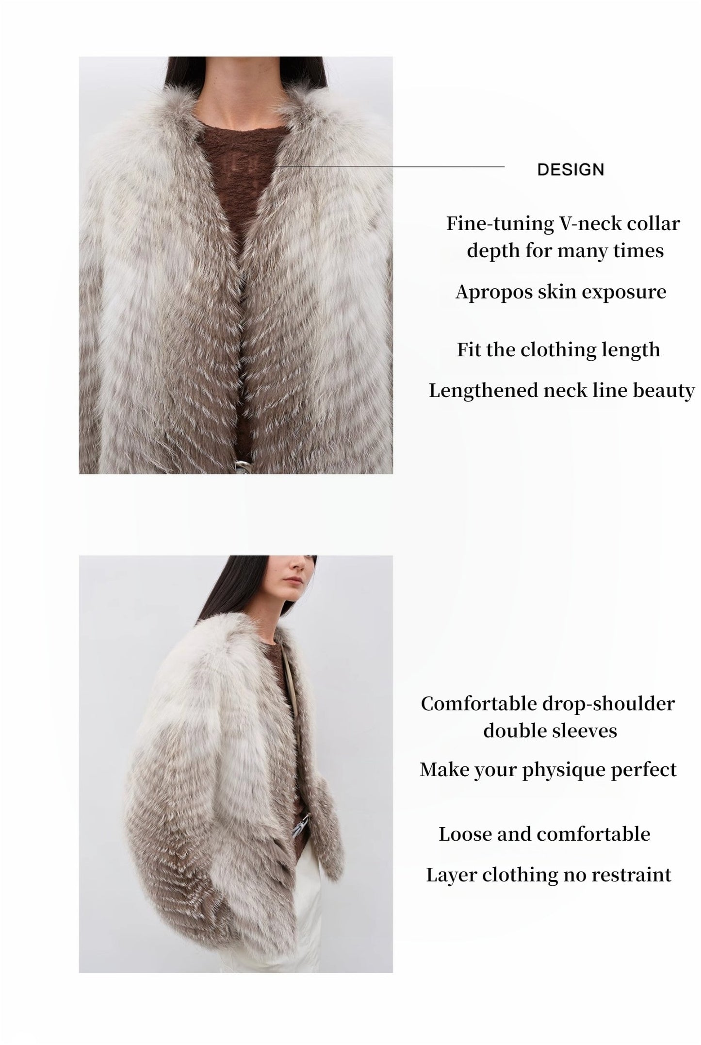 Yukino Dream Colorful Fox Fur Coat