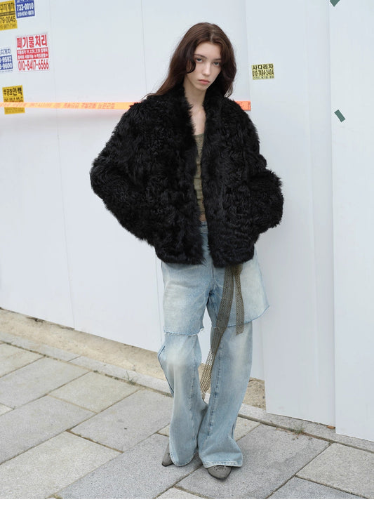 Beethoven's Night Reversible Tuscan Sheepskin Coat