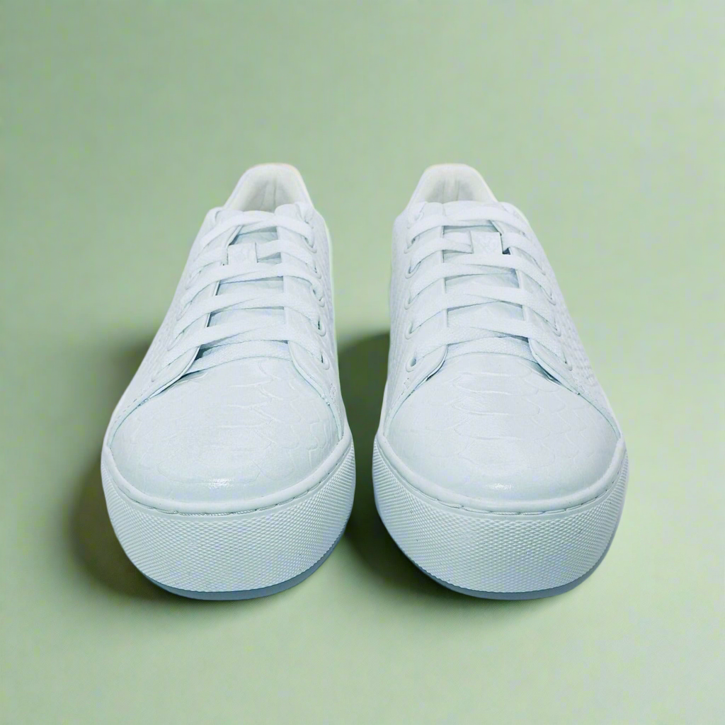 Michaela V Amare white sneakers