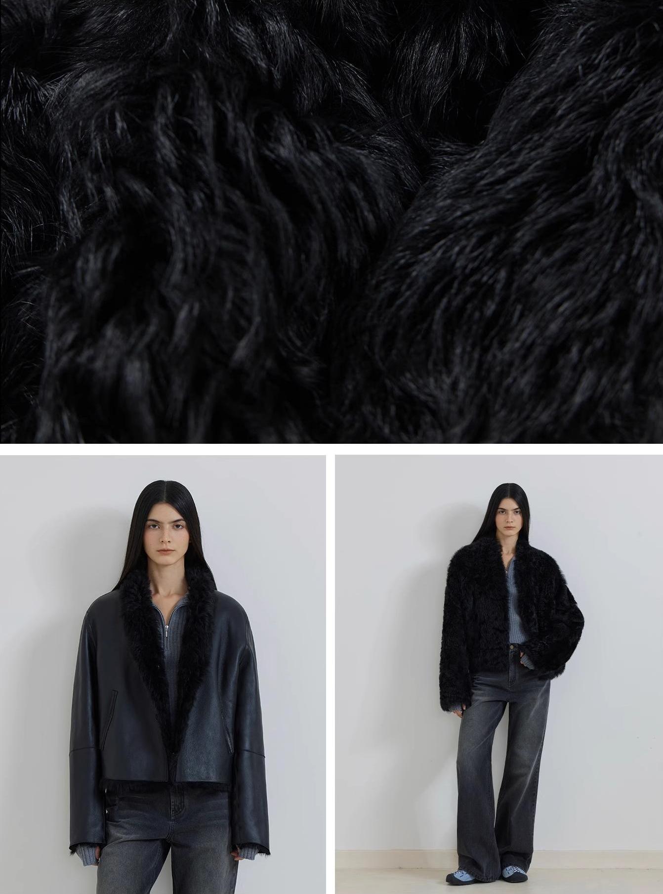 Beethoven's Night Reversible Tuscan Sheepskin Coat