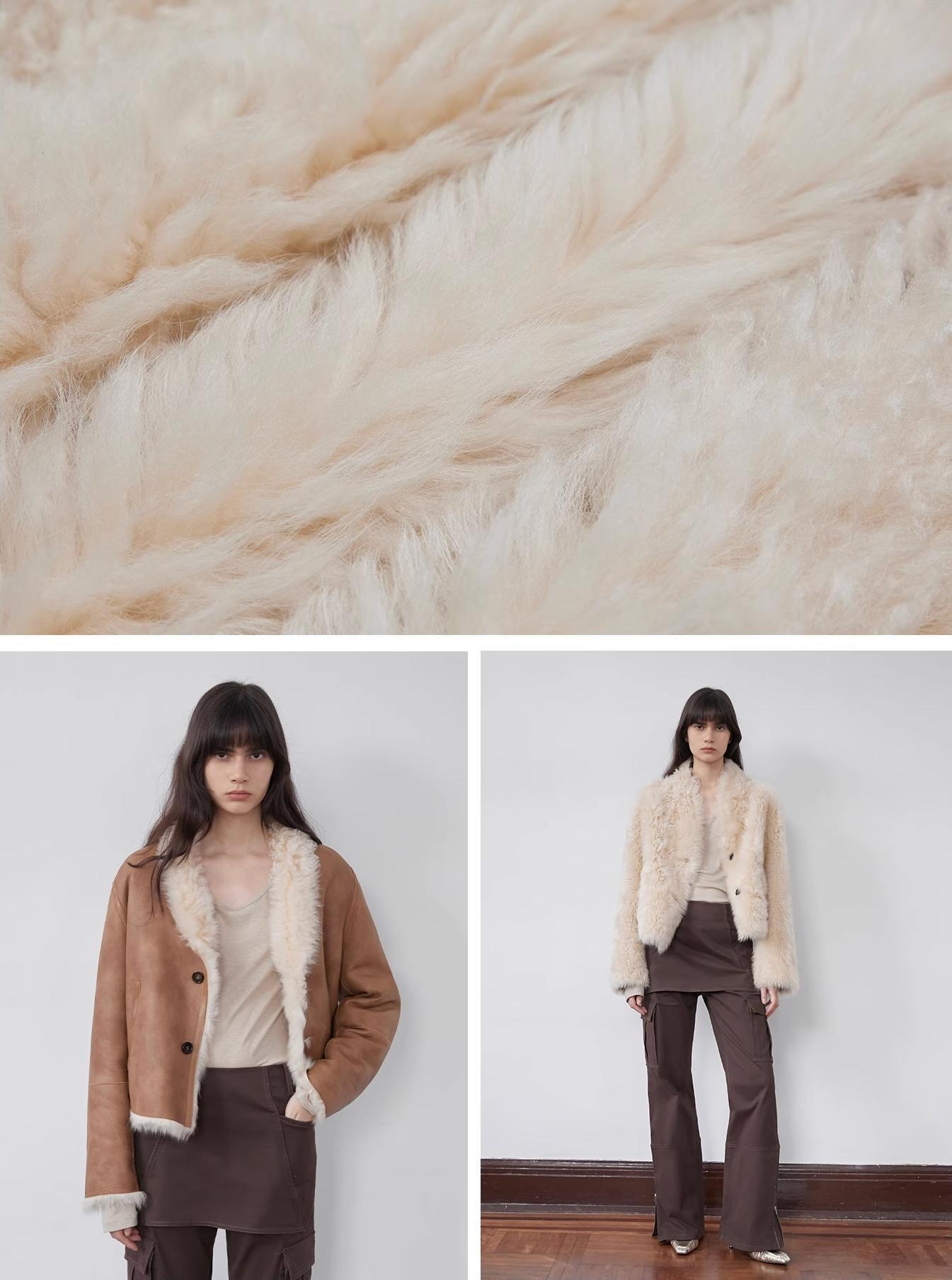Beethoven's Night Reversible Tuscan Sheepskin Coat