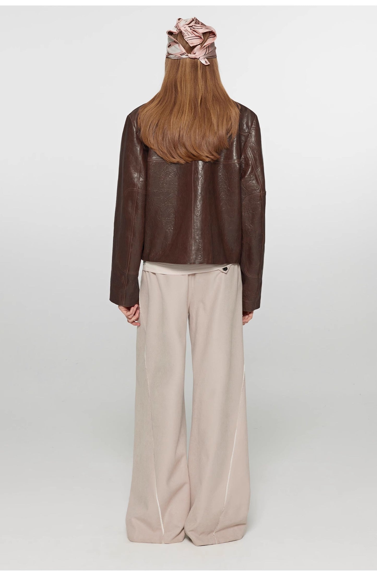 Caramel Mountain Retro Sheepskin Motorcycle Jacket
