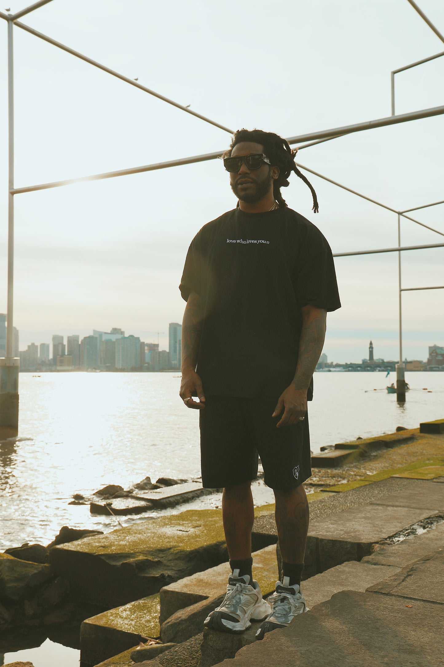 Love Who Loves You (Black - Shorts)