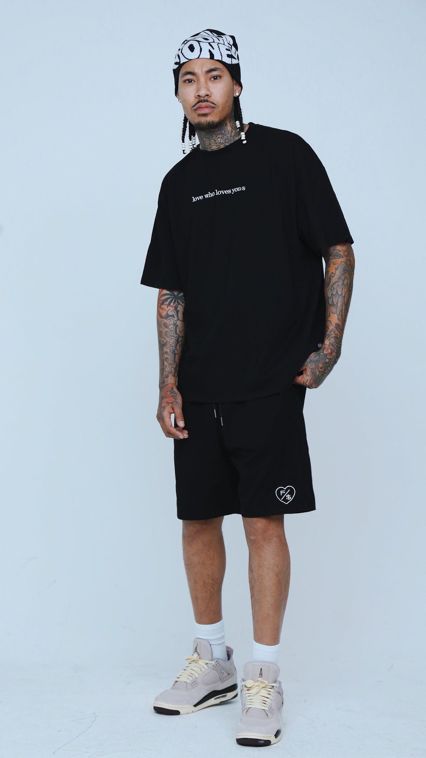 Love Who Loves You (Black - Shorts)