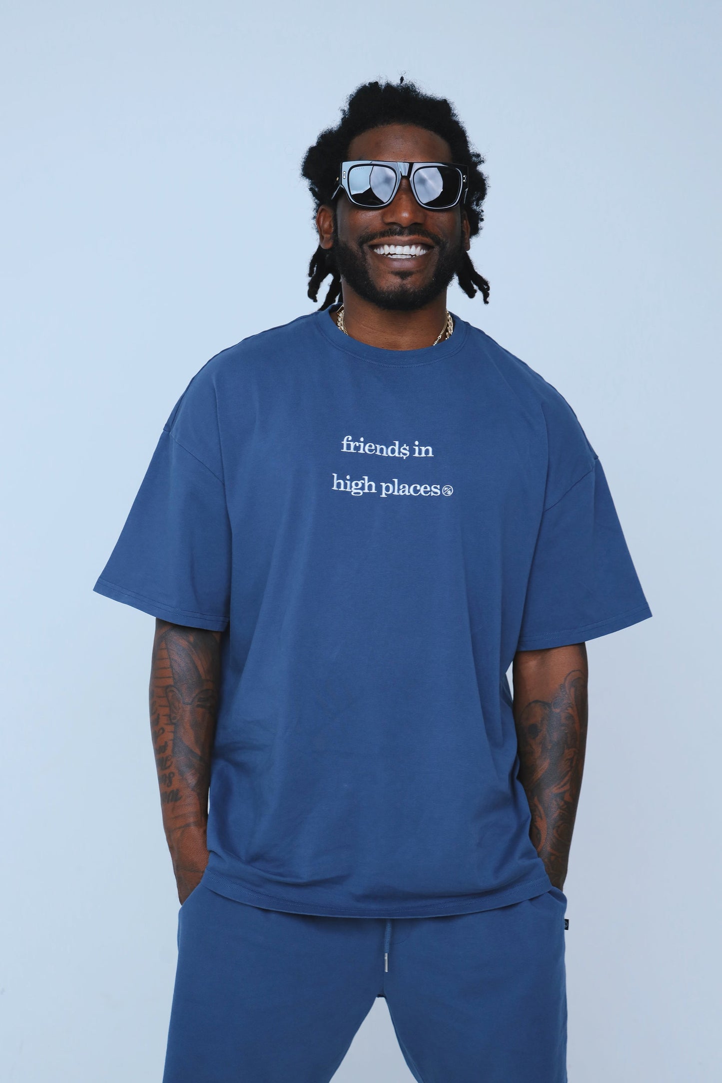 Friends In High Places (Navy - Shorts)