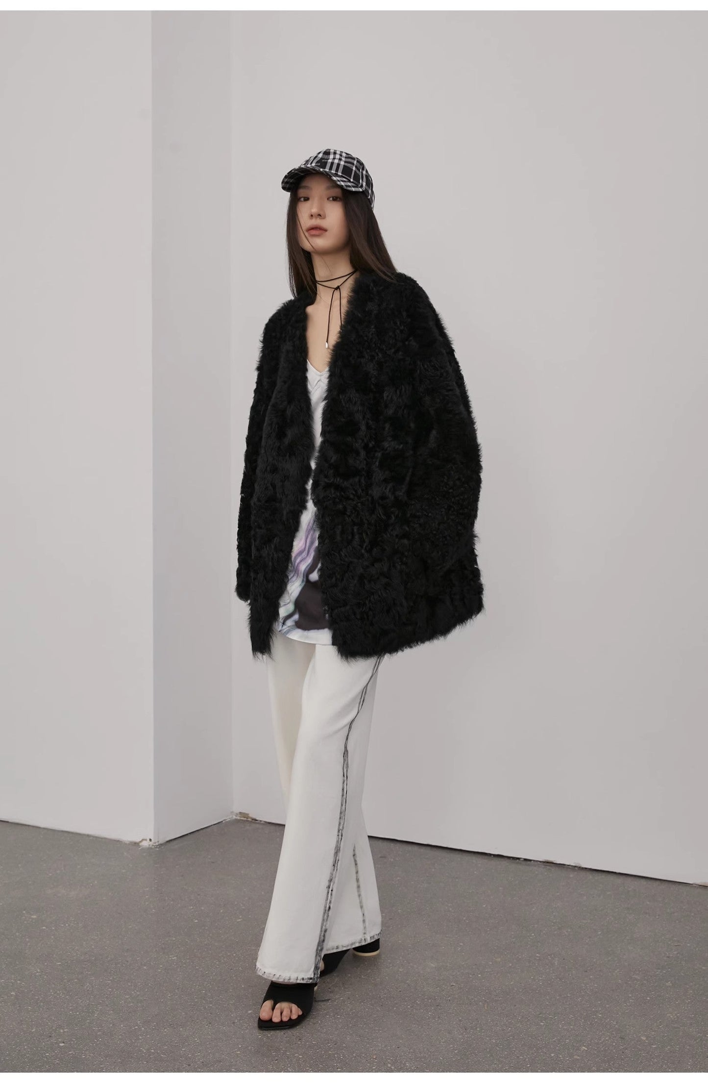 Peach Oolong Tuscan Sheepskin Coat