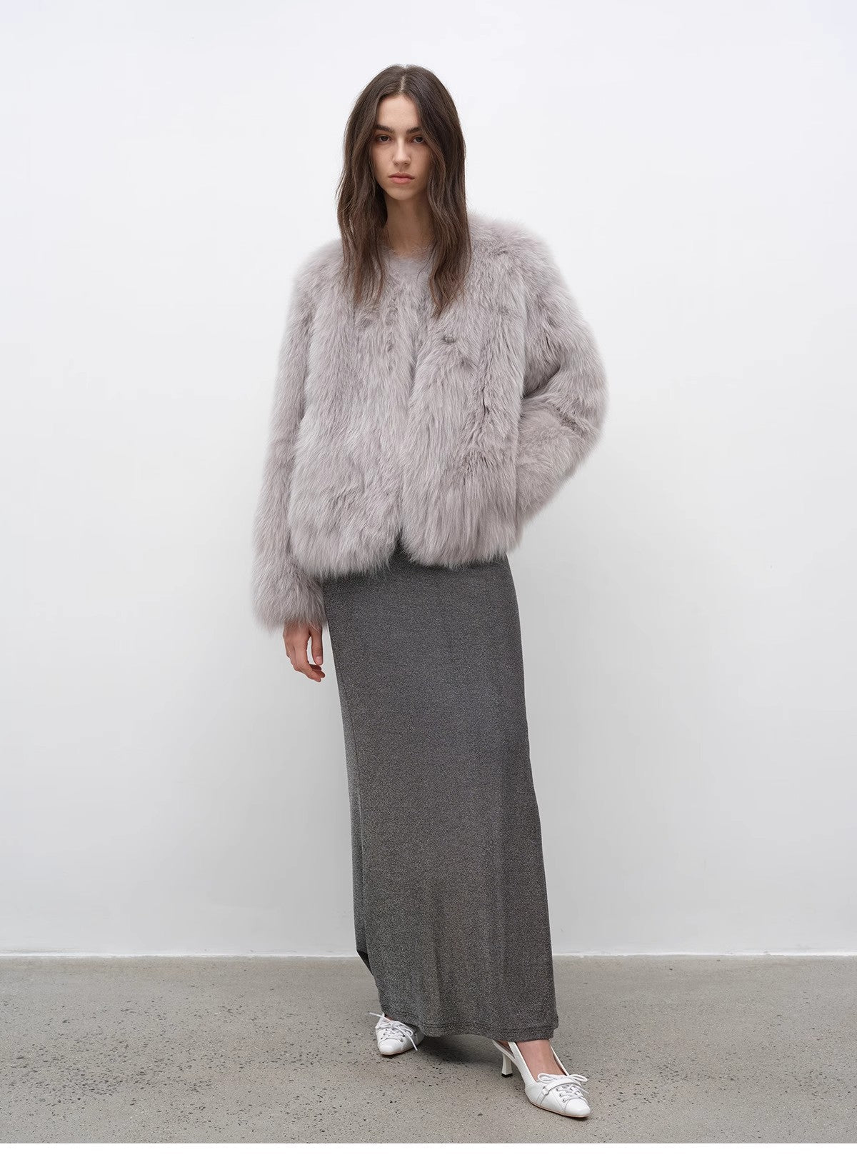 Morning Mist Manor Urban Chic Fox Fur Coat