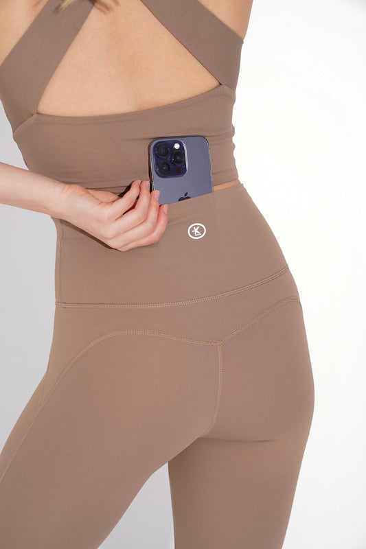 I Am Wonderful High Rise Brown Legging