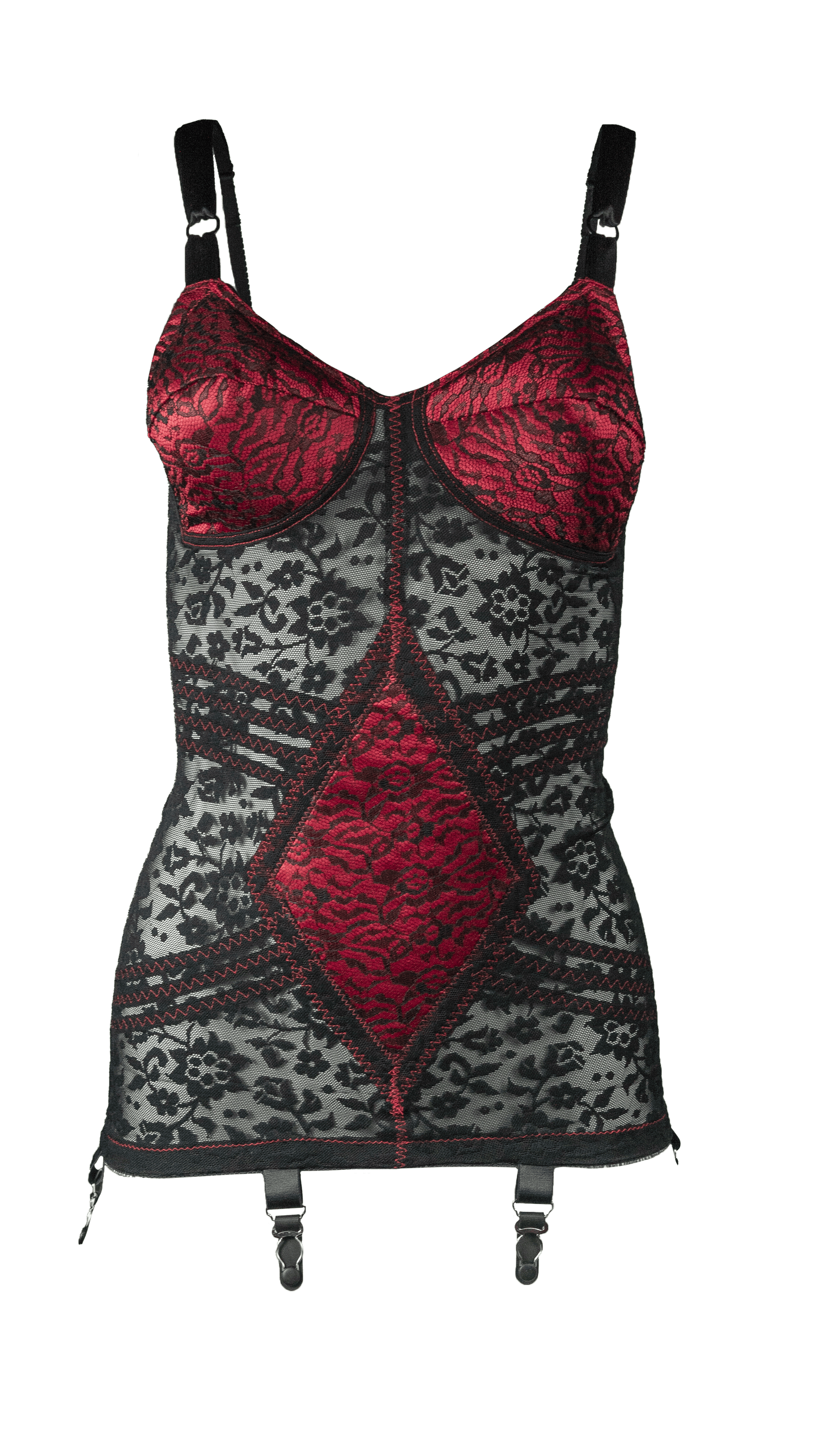 Style 9357 | Body Briefer Extra Firm Shaping - Red/Black