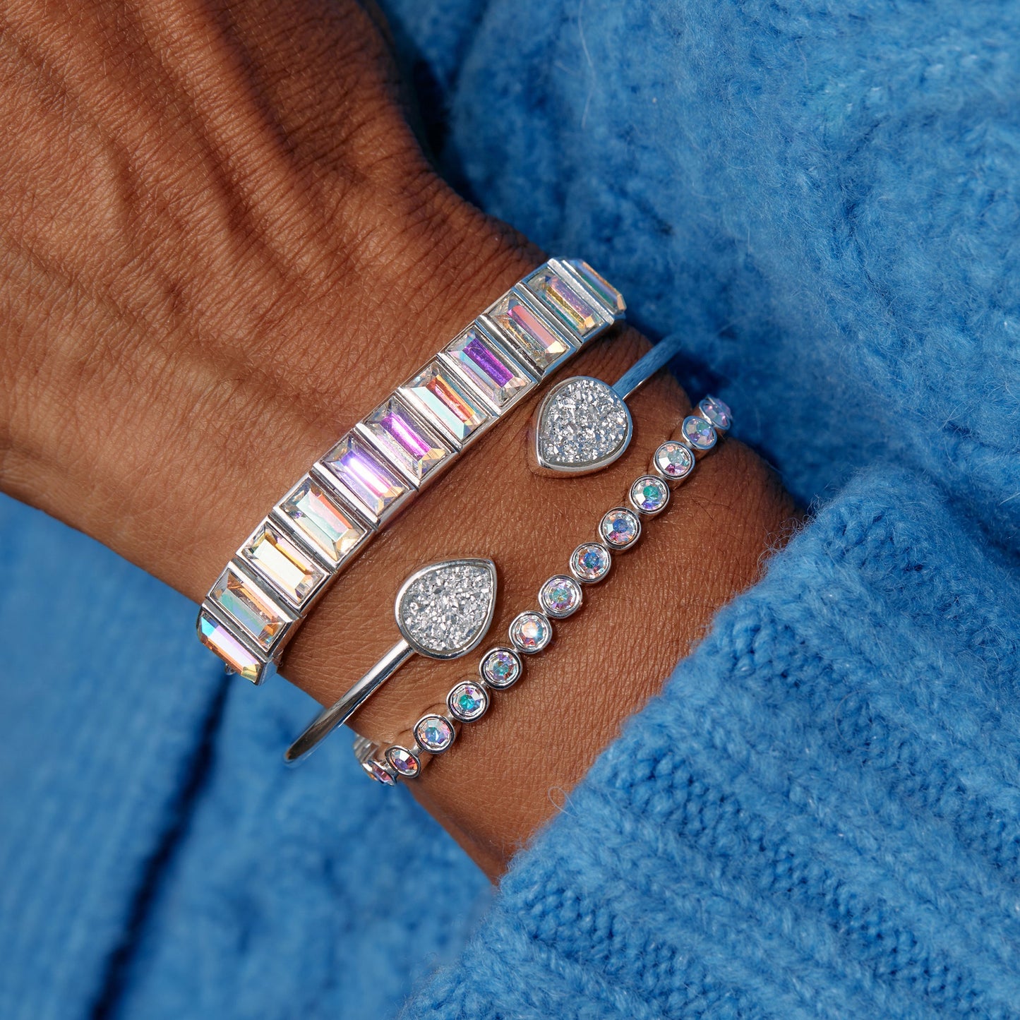 Baguette Crystal Tennis Bracelet