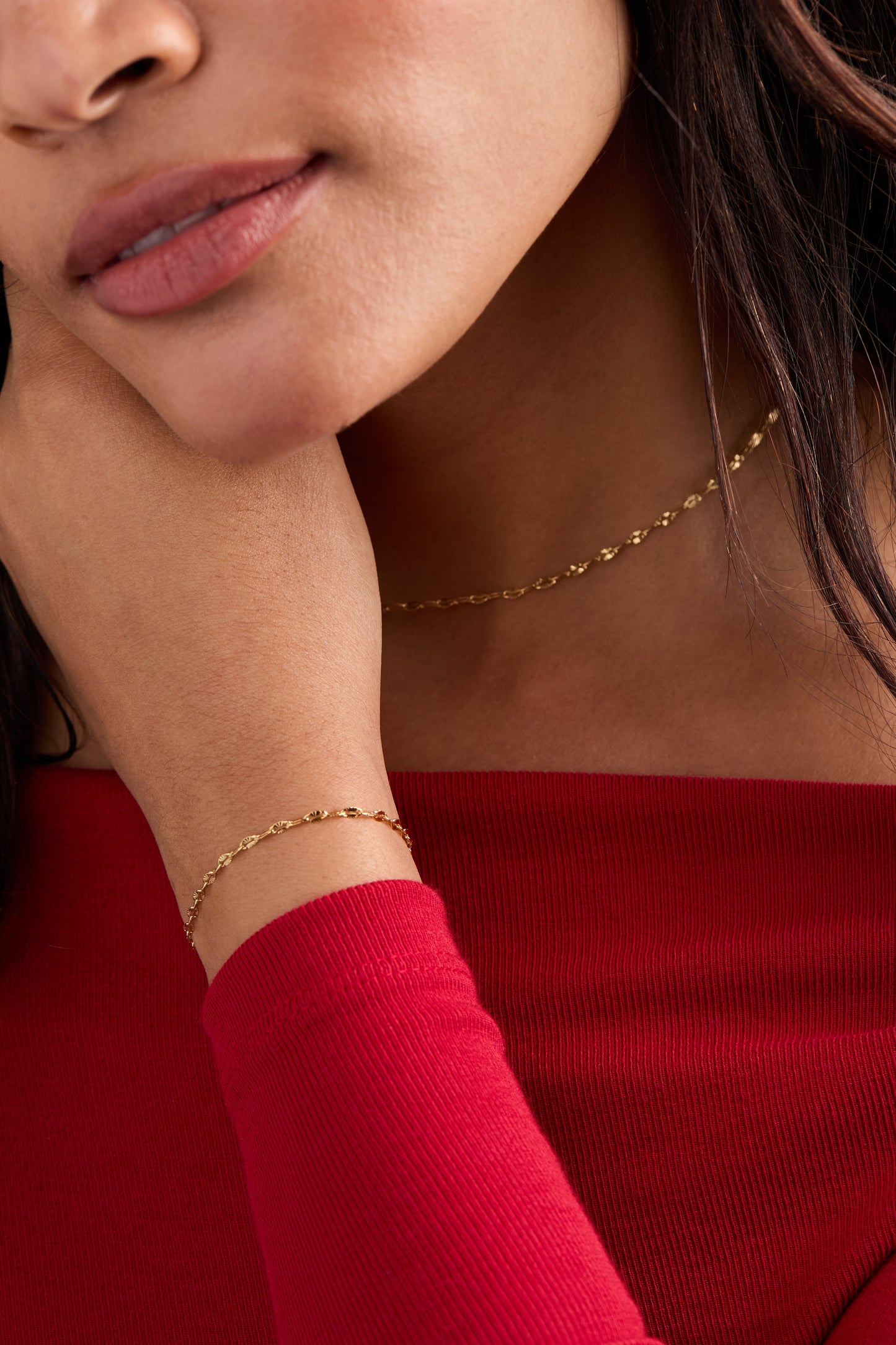 Multi Faceted Chain Necklace