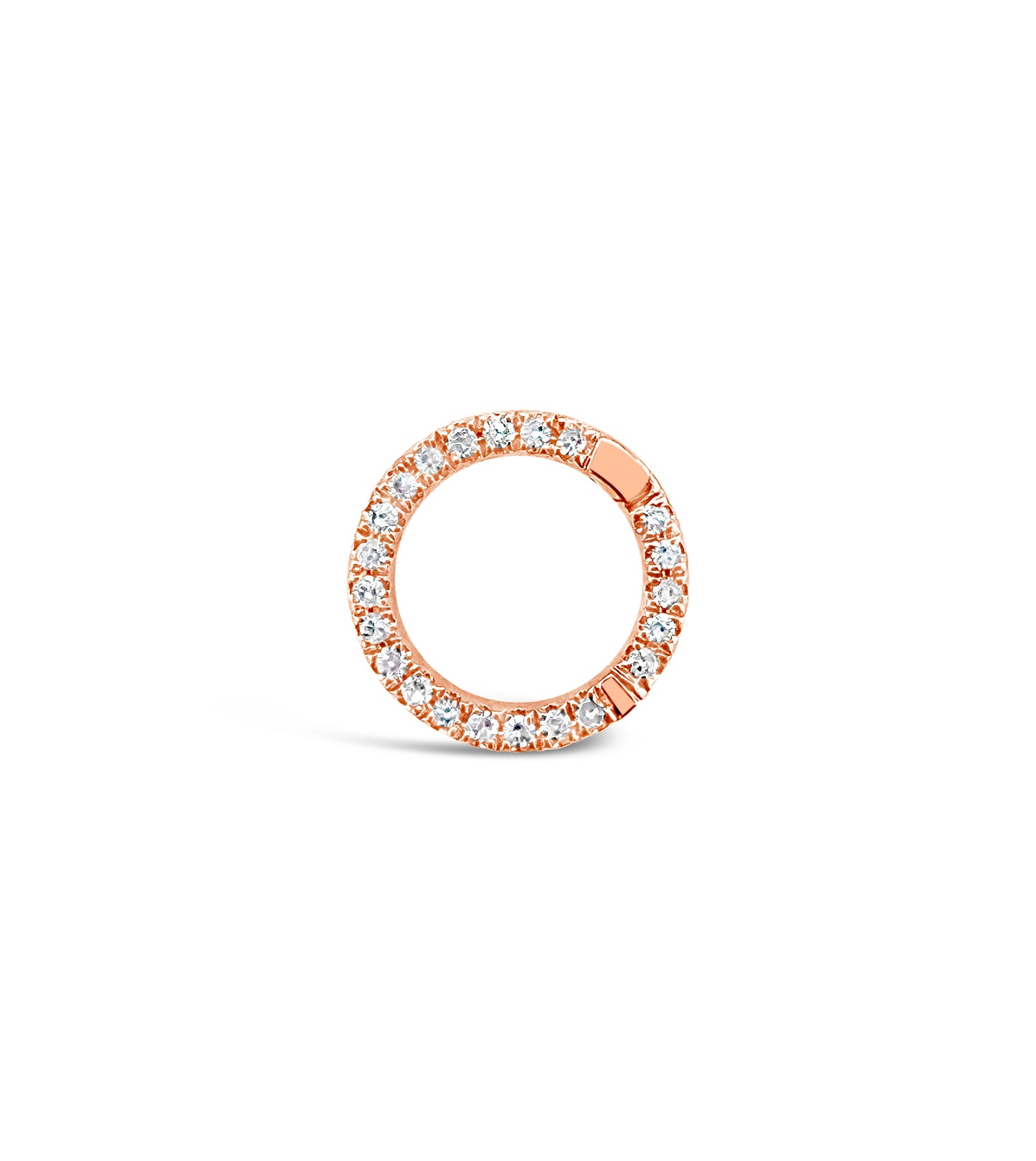 Diamond Round Connector Clasp