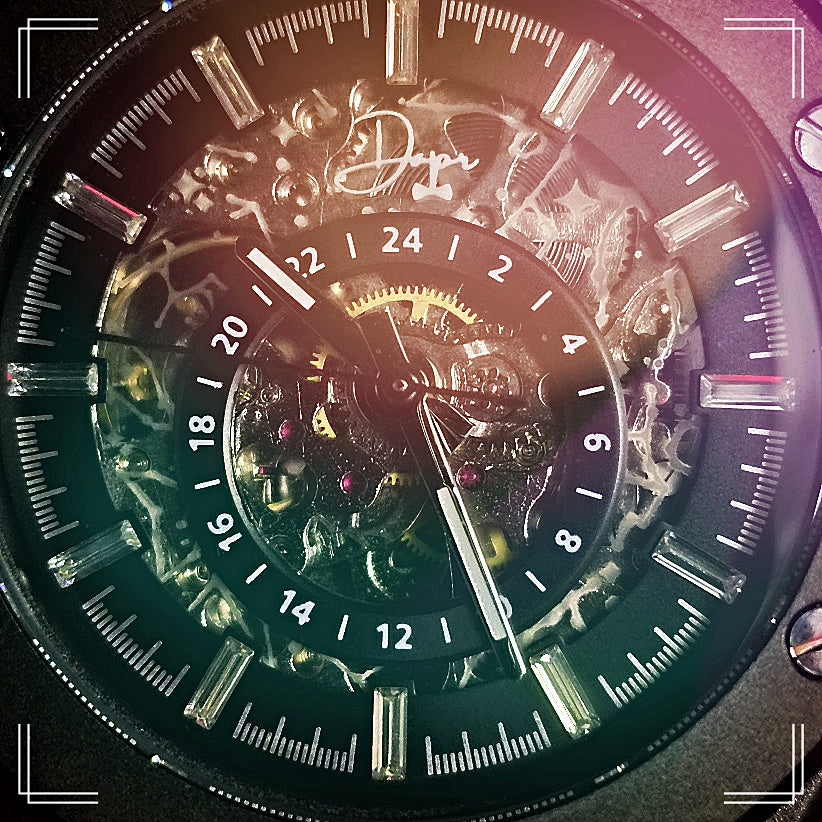 Dapr Watches – "The Jackson" Skeleton Automatic Watch with See-Through Movement