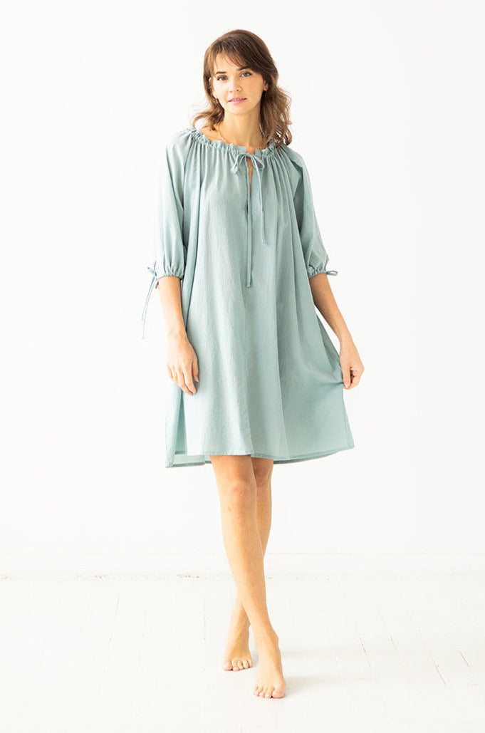 Antoinette Off-Shoulder Cotton Tunic