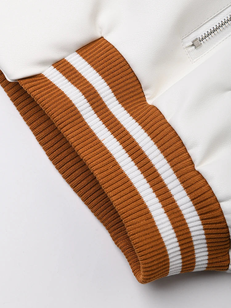 Color-block PU Leather Jacket, Soho | Women - BYMANYC ® New York