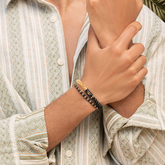 Radiant Joy - Citrine Onyx Bracelet