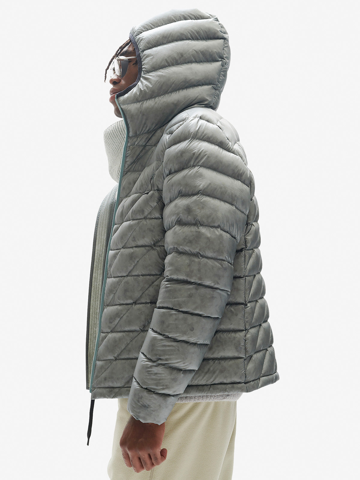 Packable Down Jacket - Slate Gray