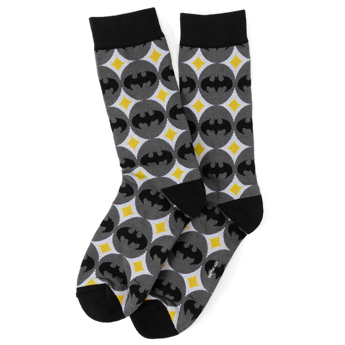 DC Batman Circle Gray Black Men's Socks