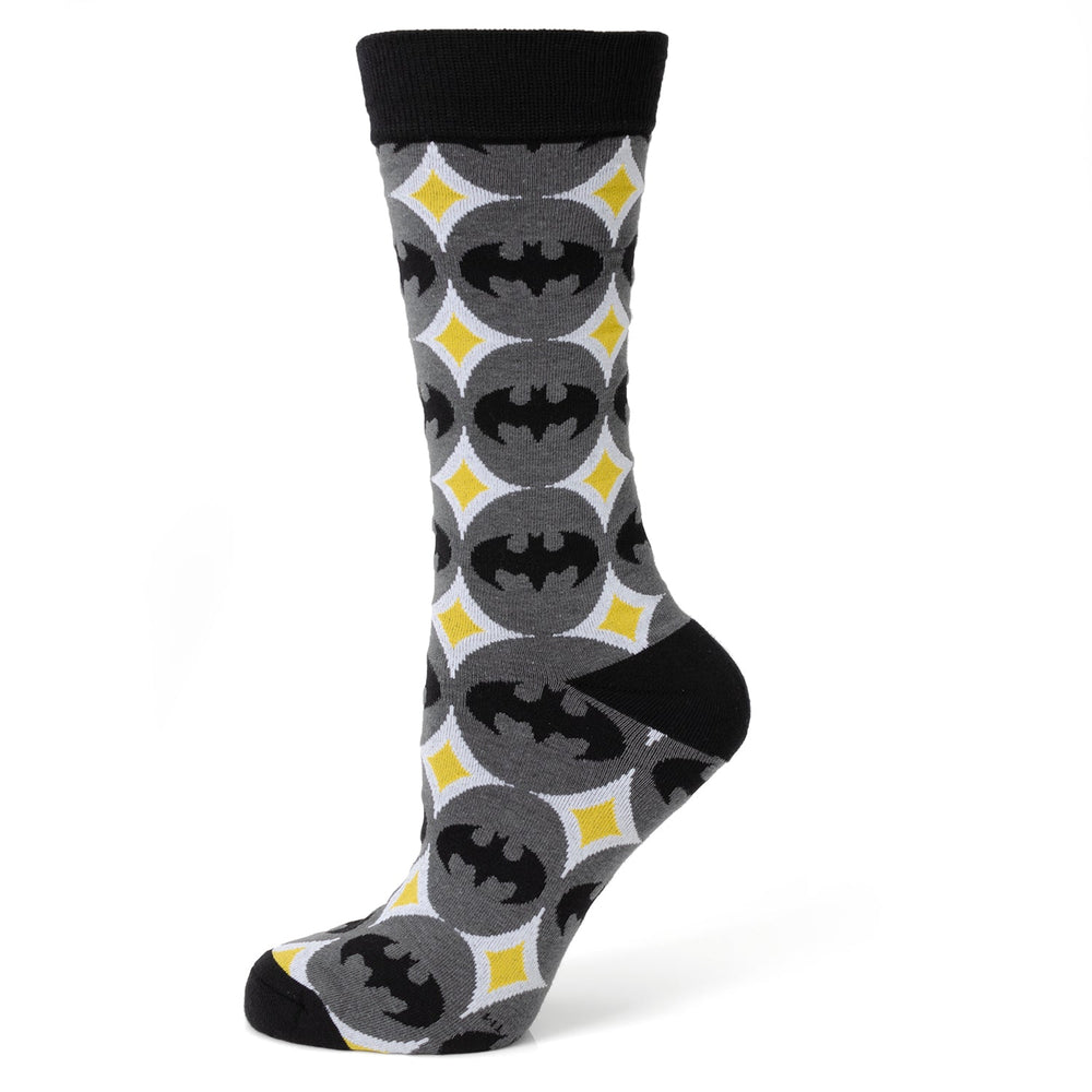 DC Batman Circle Gray Black Men's Socks