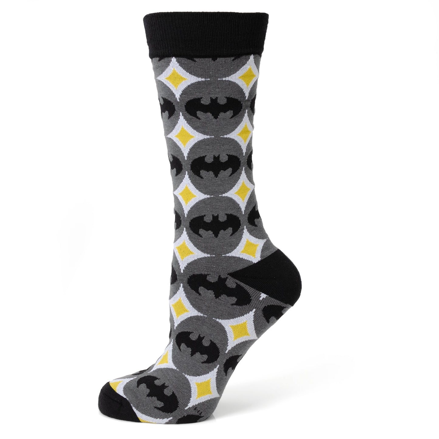 DC Batman Circle Gray Black Men's Socks