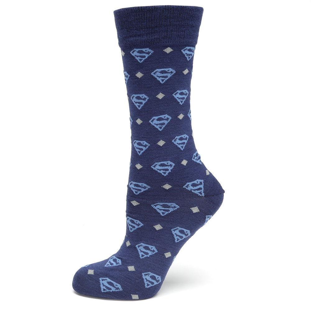 DC Superman Diamond Navy Socks