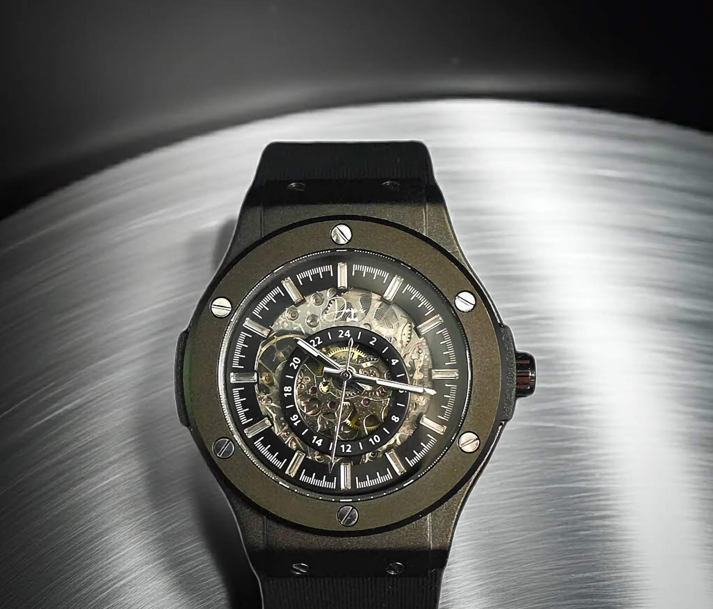 Dapr Watches – "The Jackson" Skeleton Automatic Watch with See-Through Movement
