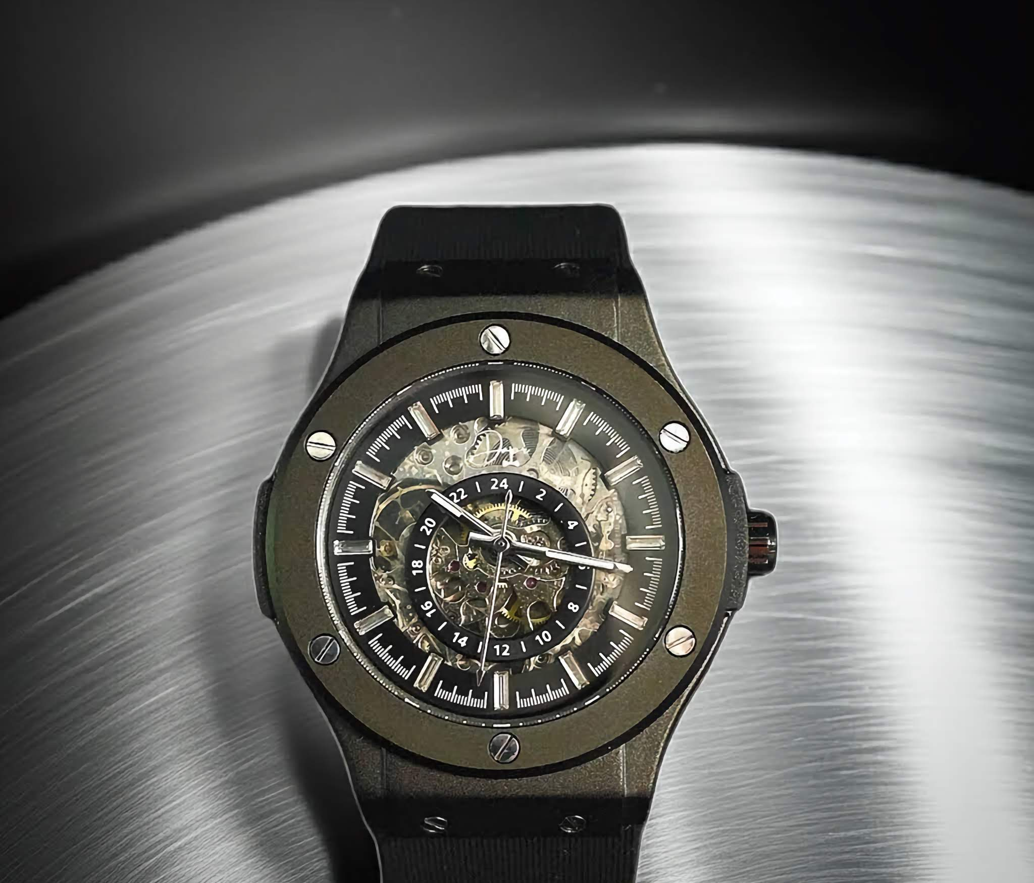 Dapr Watches – "The Jackson" Skeleton Automatic Watch with See-Through Movement
