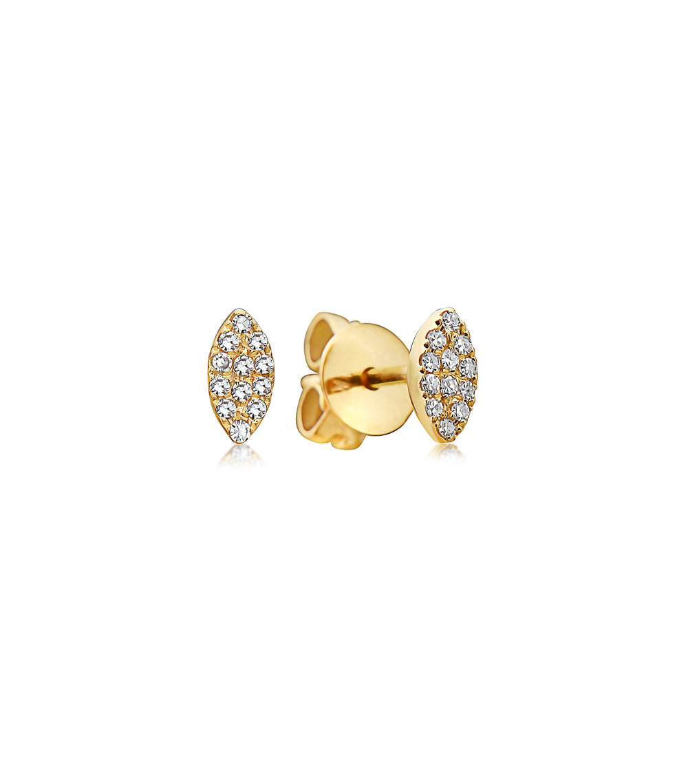 Diamond Marquise Stud Earring
