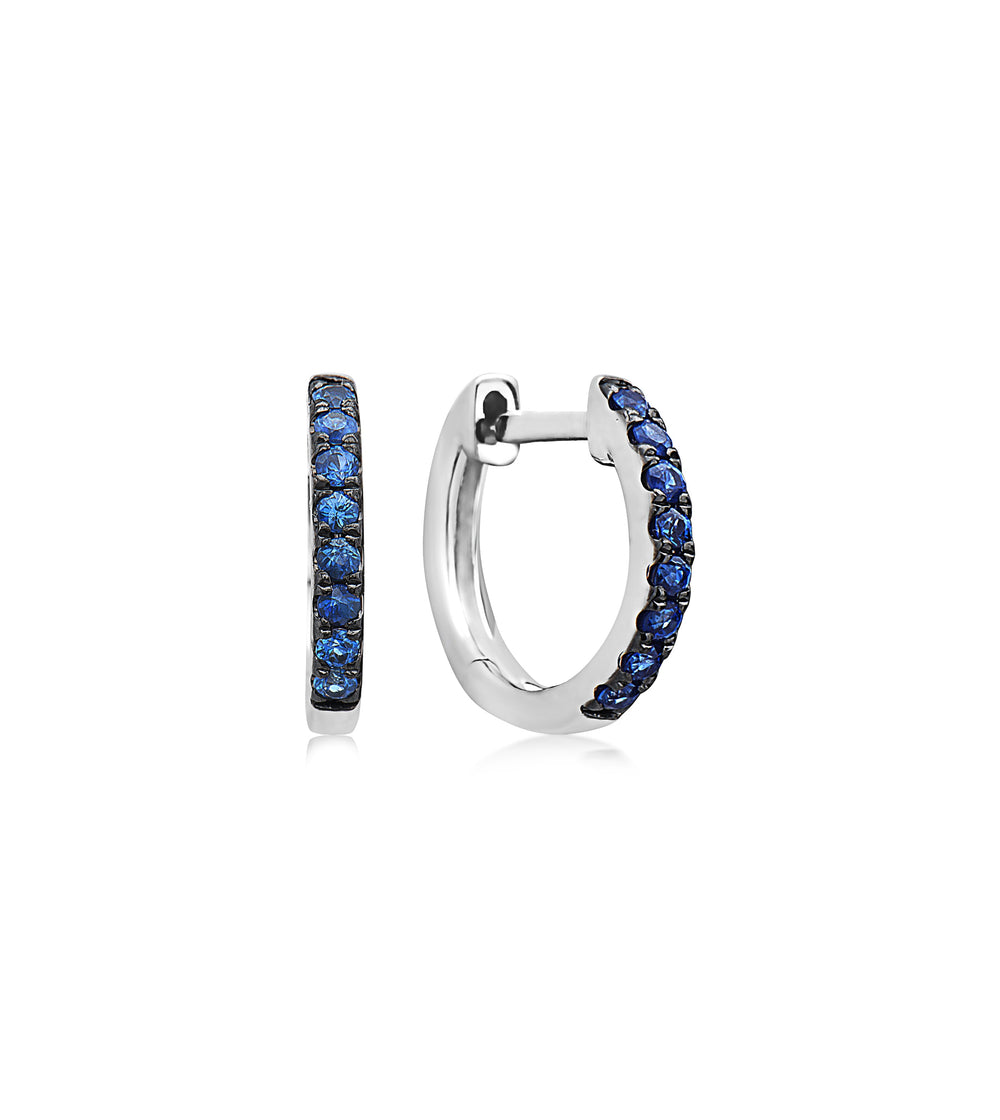 Sapphire Huggie Earring