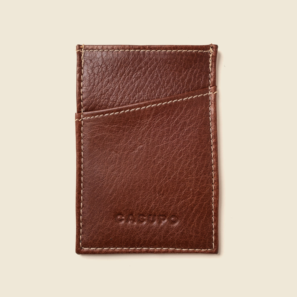 Minimalist Wallet with RFID Protection - Chocolate