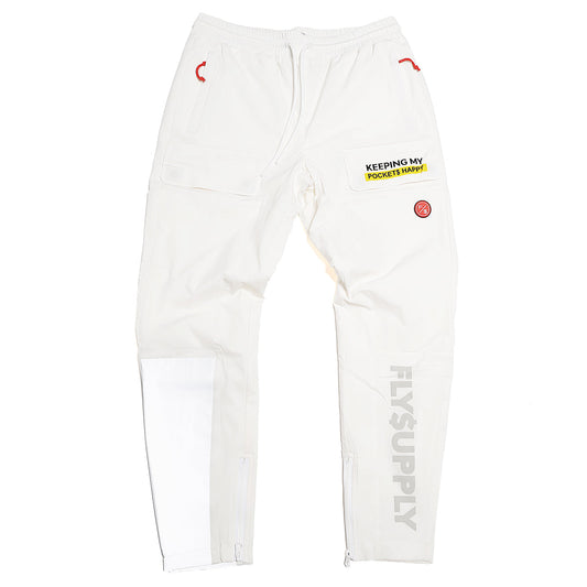 Happy Pockets Jogger (White)