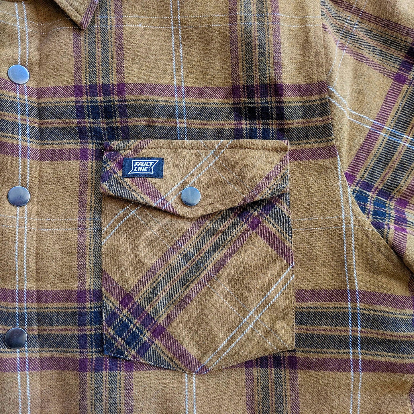 Juniper Insulated Flannel Shacket - Dijon/Maroon