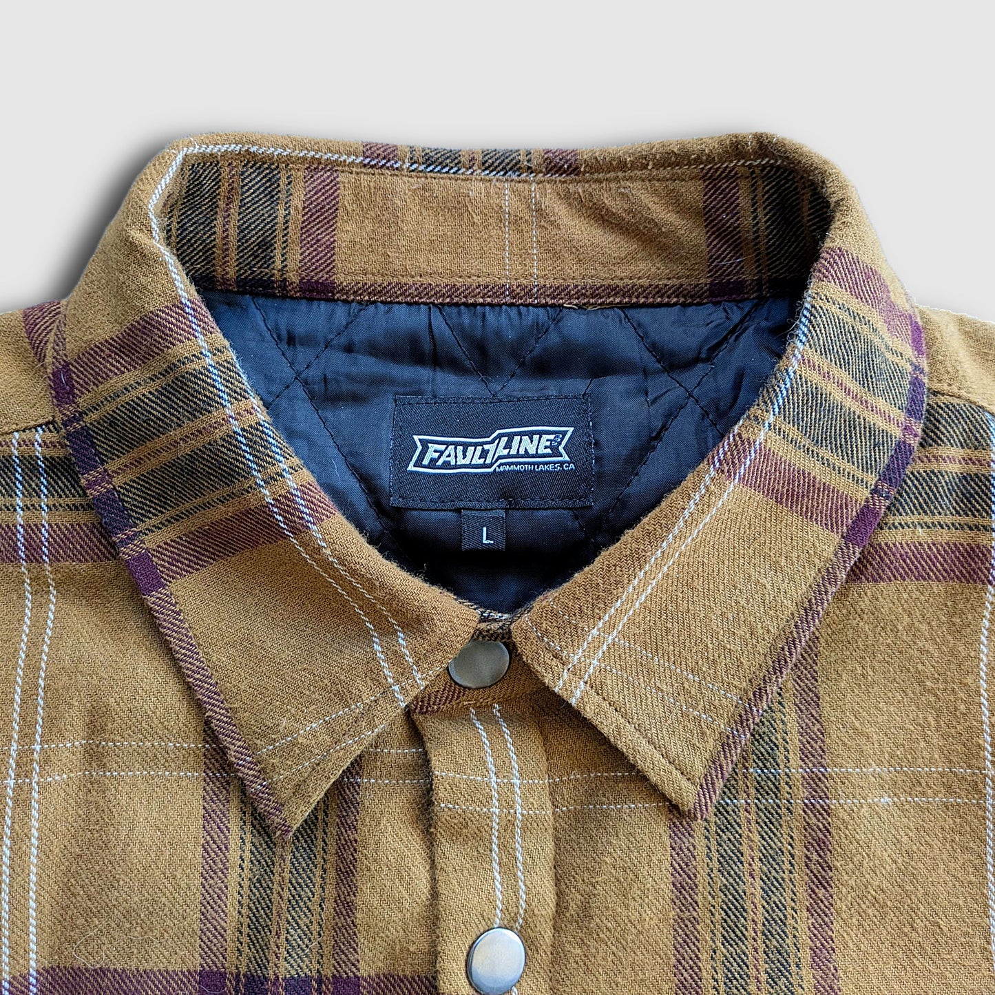 Juniper Insulated Flannel Shacket - Dijon/Maroon